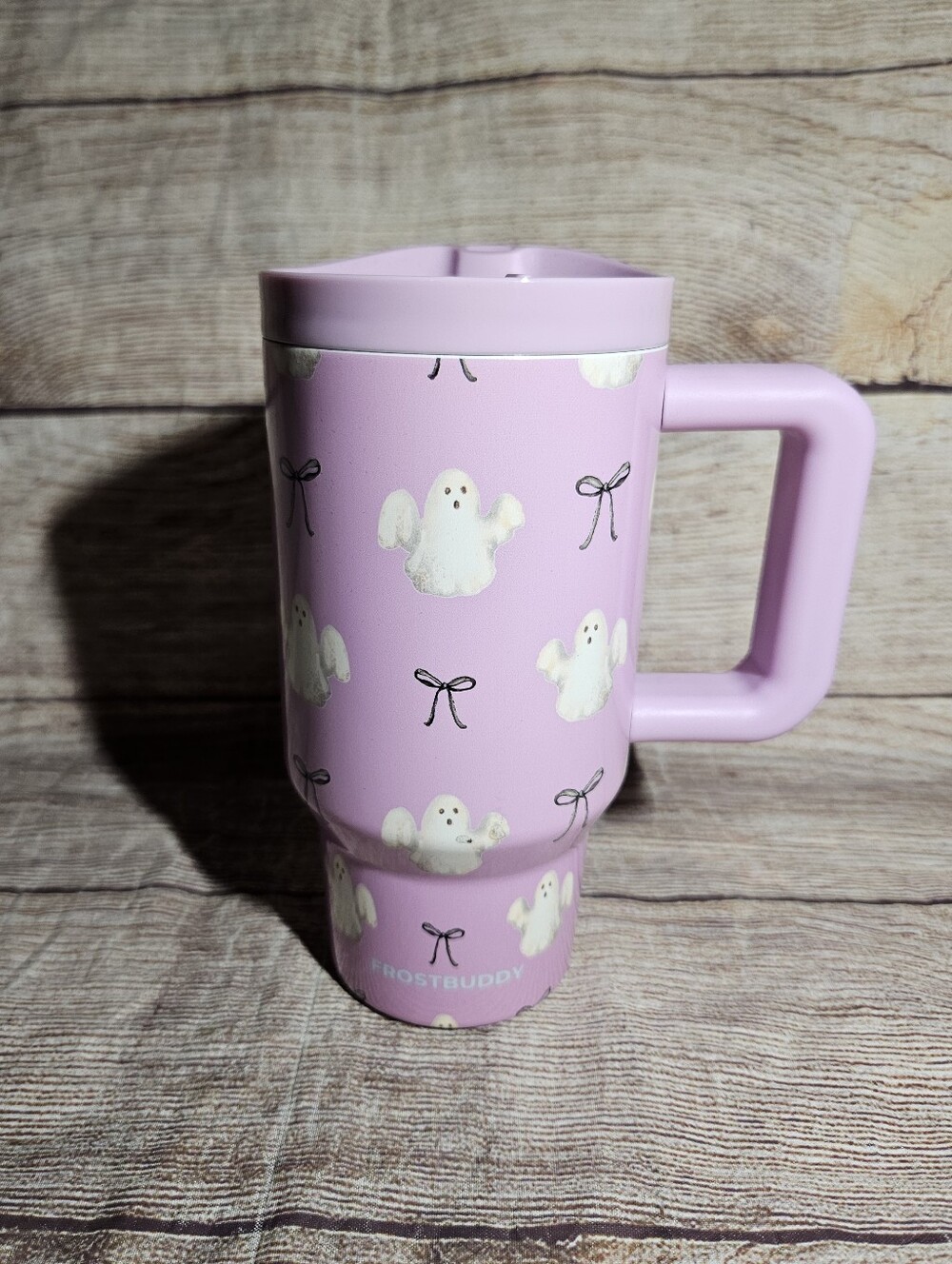 Frost buddy pink cute spooky ghost 16oz mini thic buddy cup